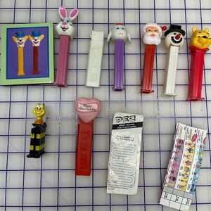 Pez bundle. dispensers hallmark book lot Easter bunny Santa honey bee snowman